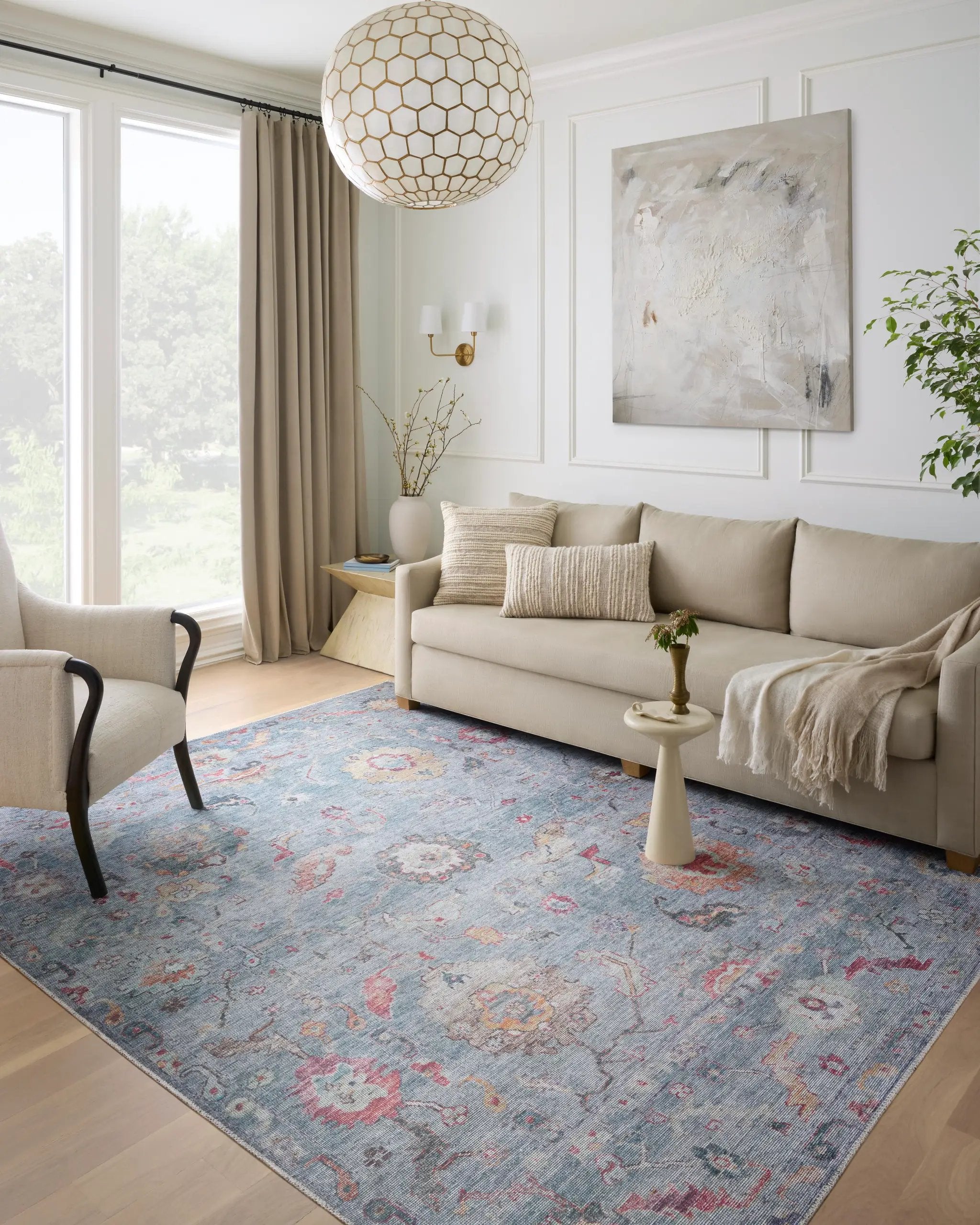 Elysium ELY-04 Denim / Multi Area Rug by Loloi