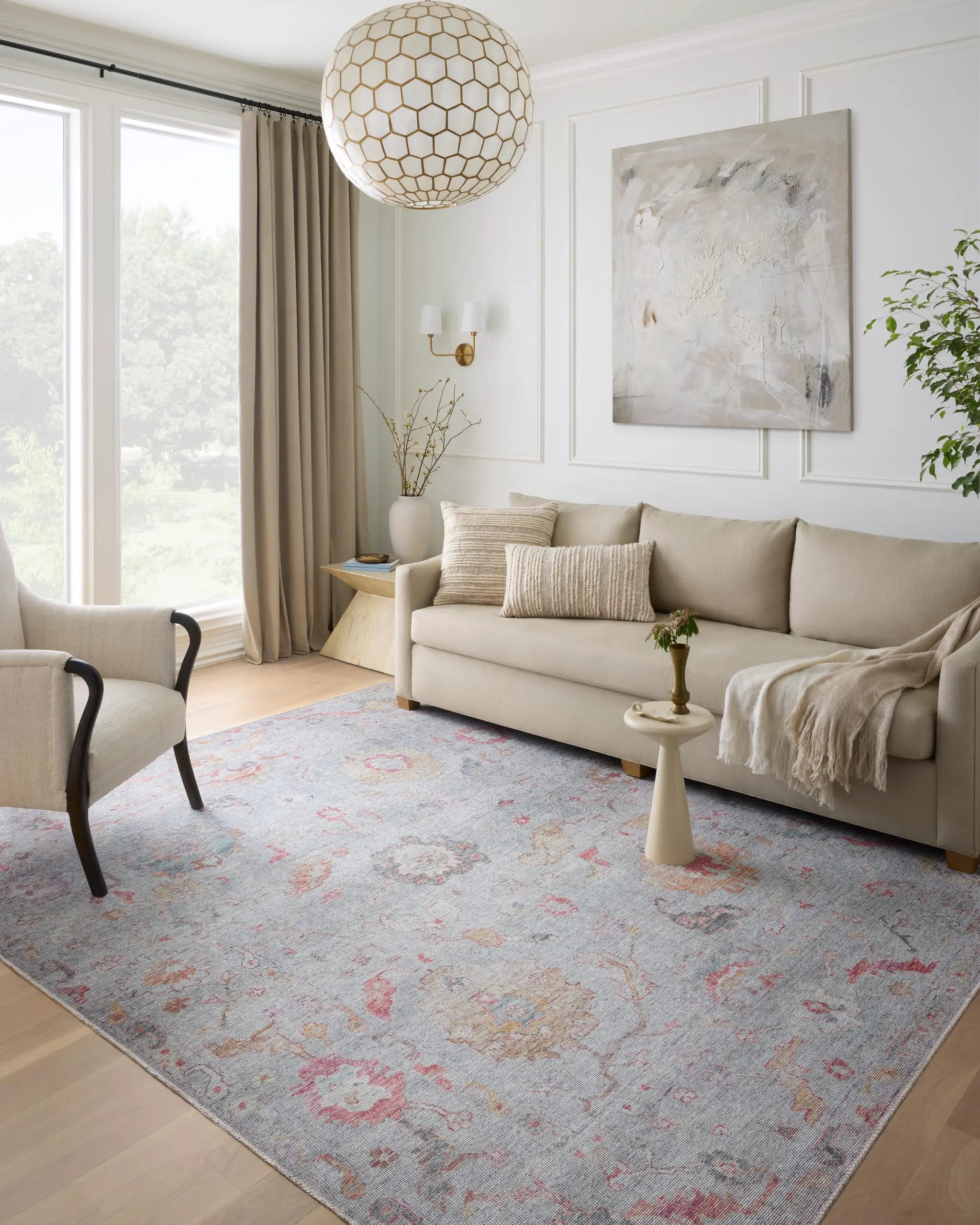 Elysium ELY-04 Silver / Multi Area Rug by Loloi