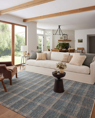 Angela Rose x Loloi Ember EMB-03 Blue / Beige Area Rug