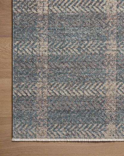 Angela Rose x Loloi Ember EMB-03 Blue / Beige Area Rug