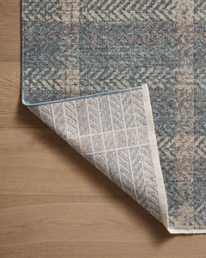 Angela Rose x Loloi Ember EMB-03 Blue / Beige Area Rug