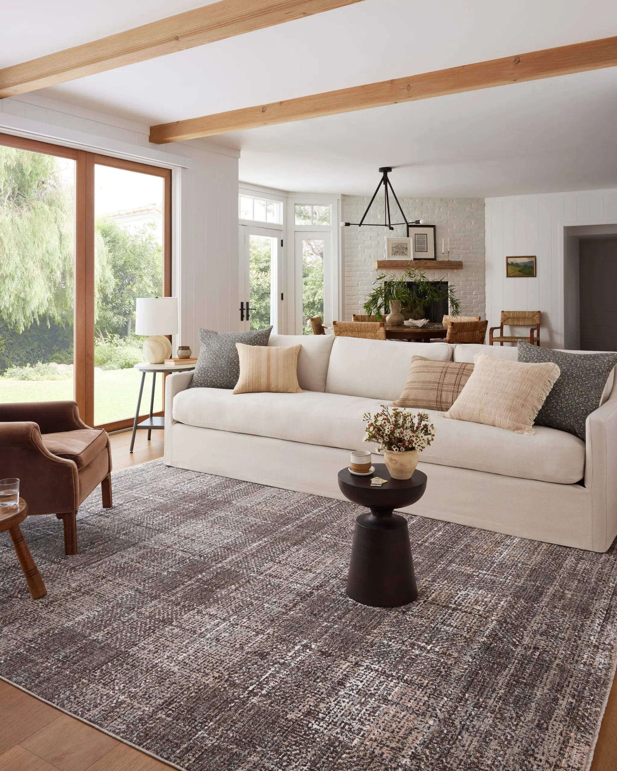 Ember EMB-05 Graphite / Multi Area Rug by Angela Rose x Loloi