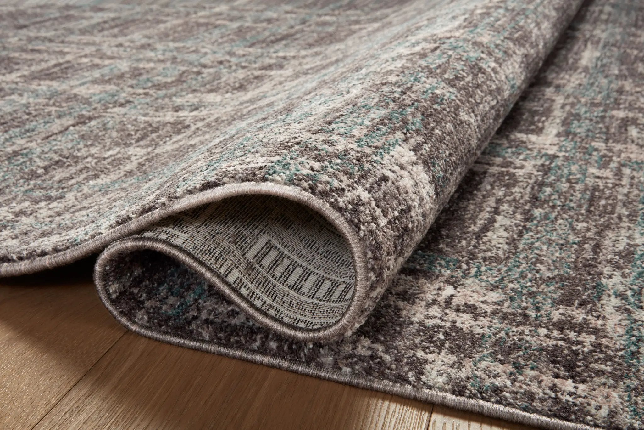 Ember EMB-08 Espresso / Multi Area Rug by Angela Rose x Loloi