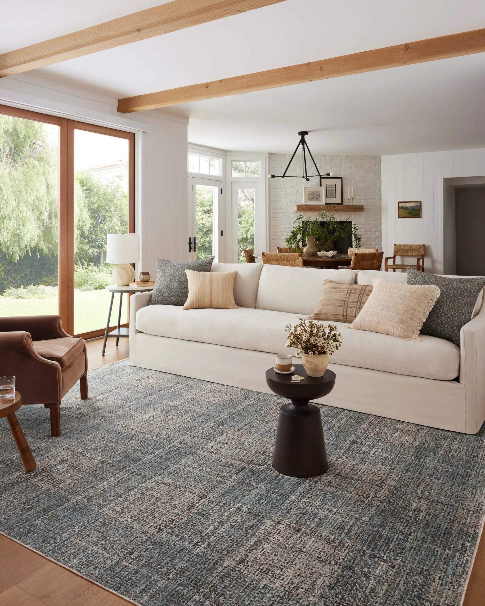 Ember EMB-09 Denim / Charcoal Area Rug by Angela Rose x Loloi