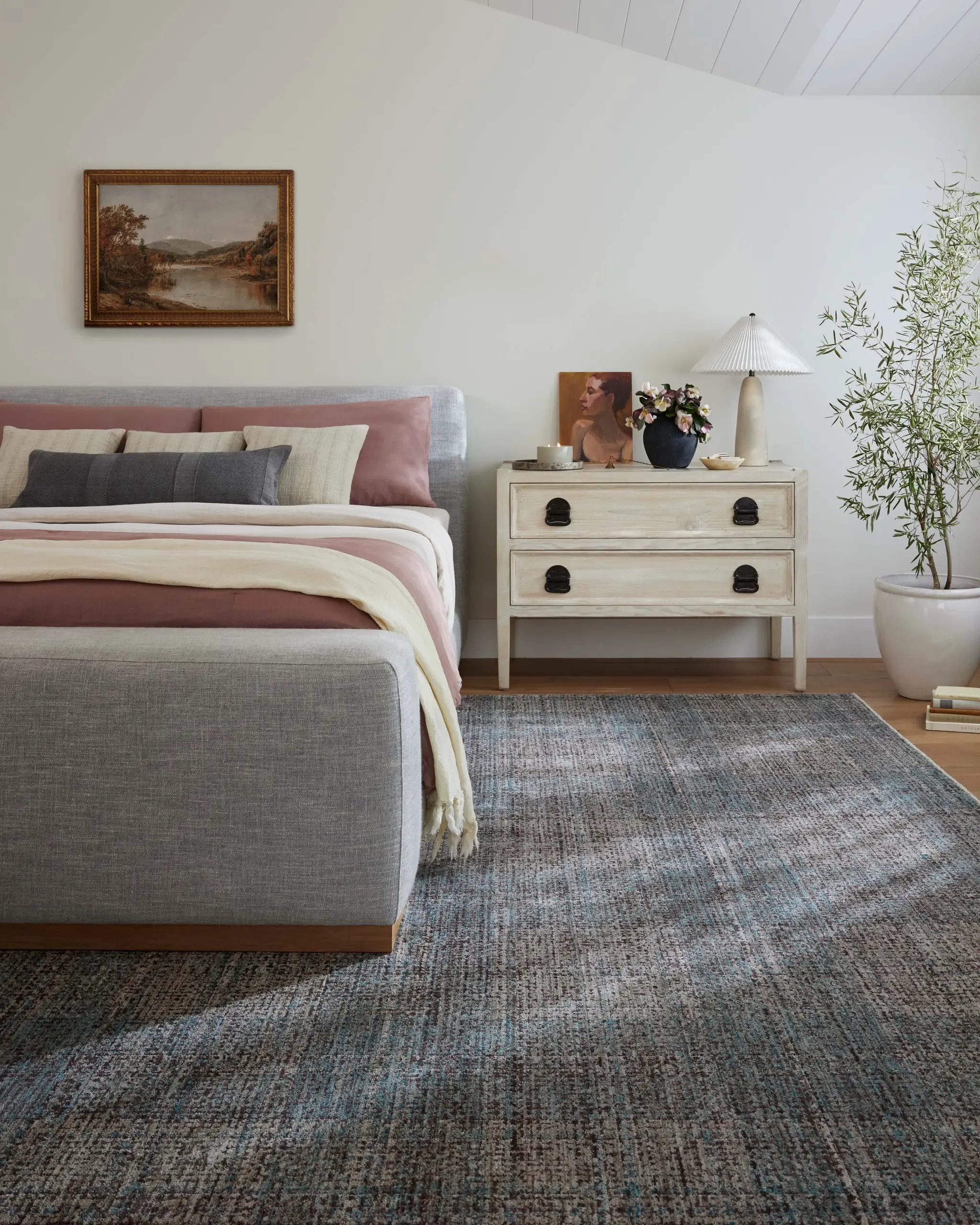Ember EMB-09 Denim / Charcoal Area Rug by Angela Rose x Loloi