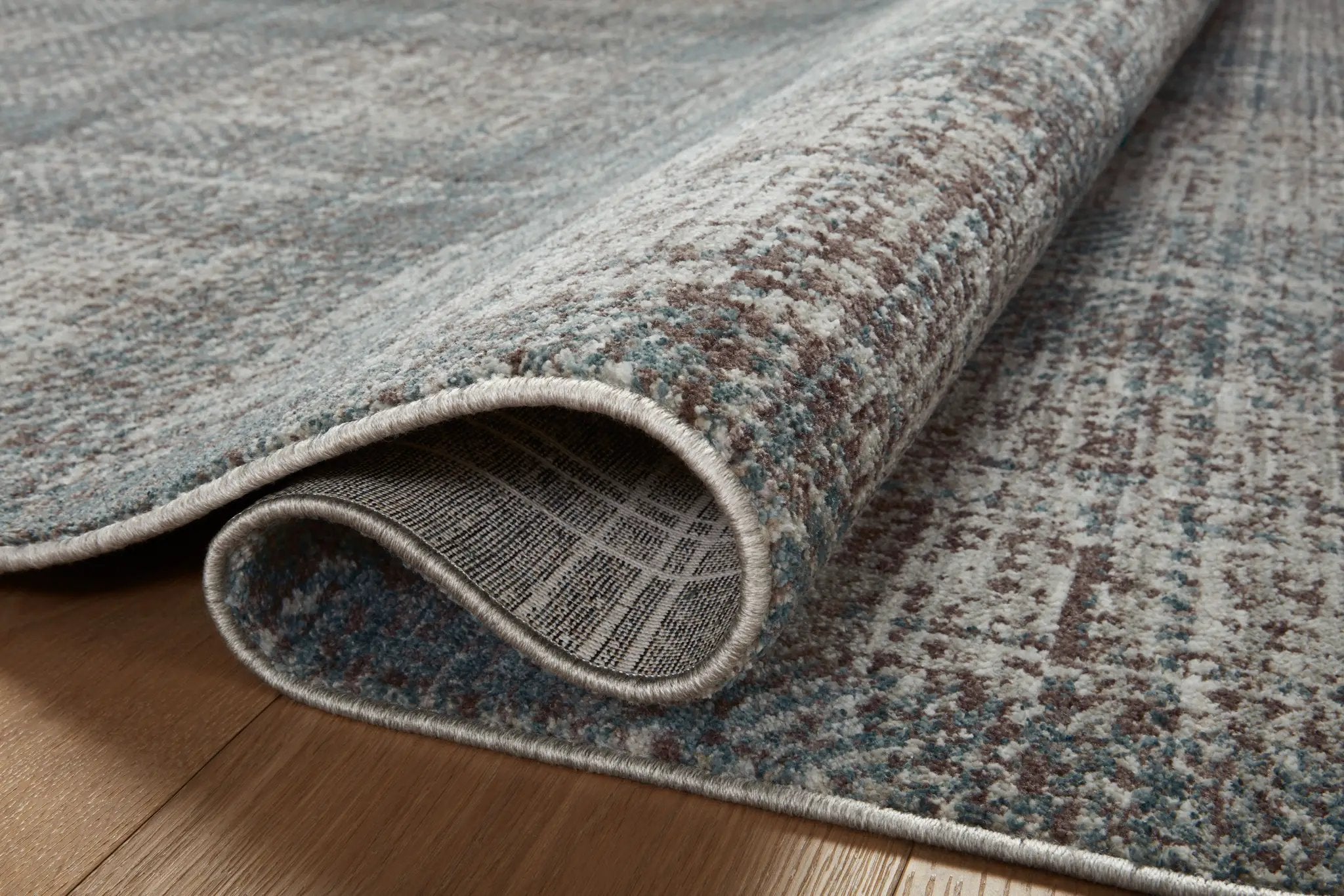 Ember EMB-09 Denim / Charcoal Area Rug by Angela Rose x Loloi