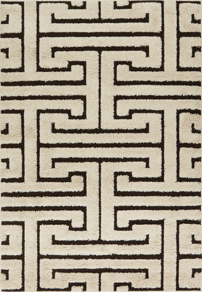 Loloi Enchant EN-28 Ivory / Dark Brown Area Rug