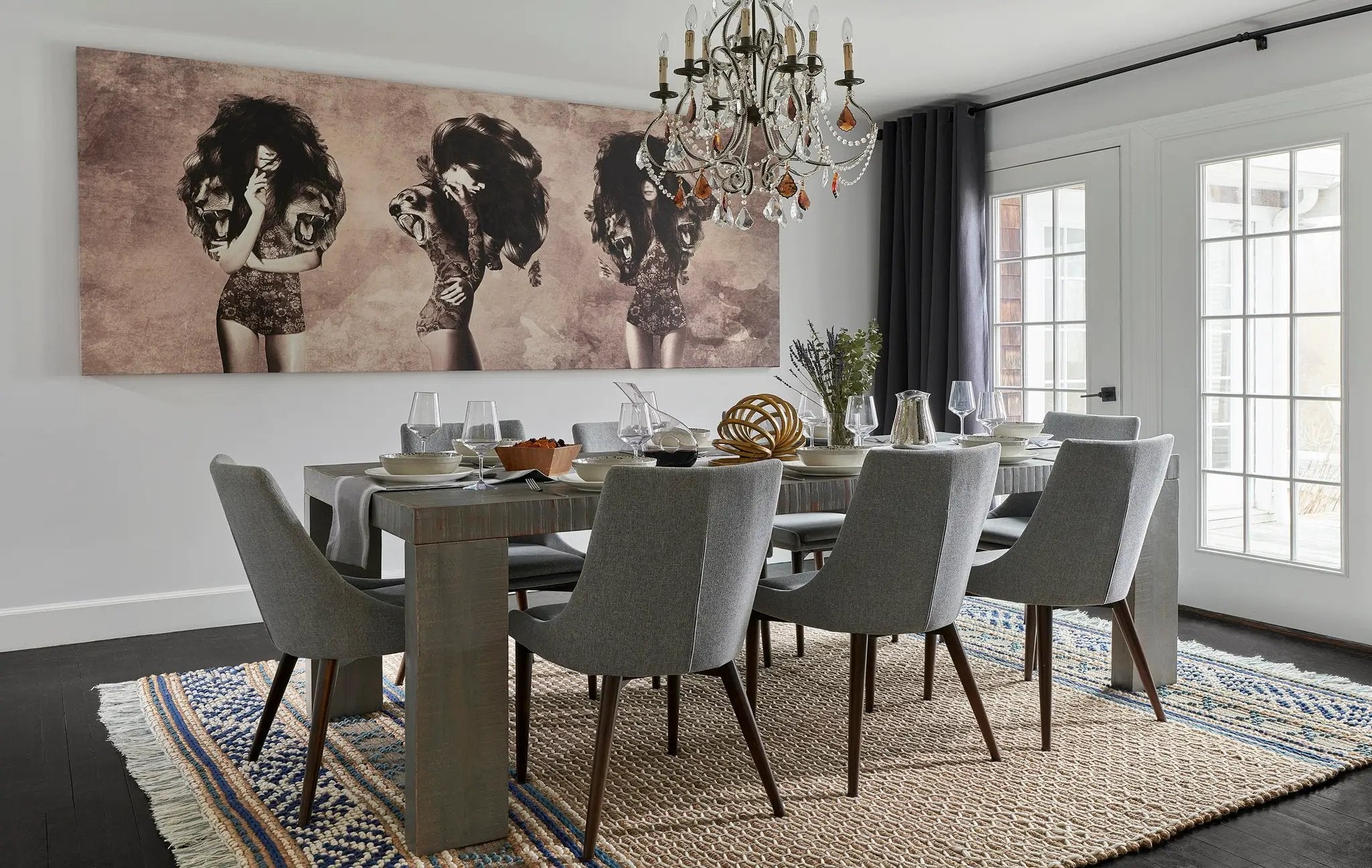Esme ESM-4 Blue Area Rug by Momeni