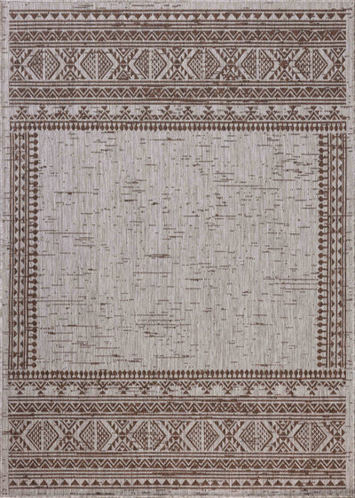 With coffee and gentle dove hues, the Easton ESN-01 Coffee / Dove Area Rug is a power-loomed polypropylene area rug that elevates any room