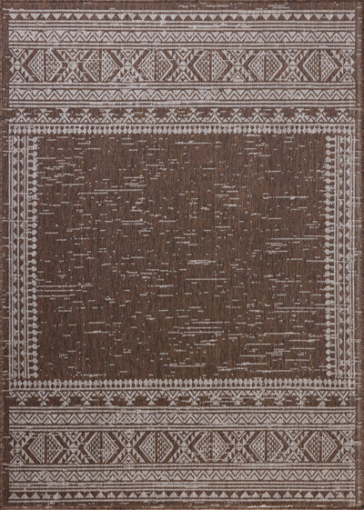 With coffee and gentle dove hues, the Easton ESN-01 Coffee / Dove Area Rug is a power-loomed polypropylene area rug that elevates any room