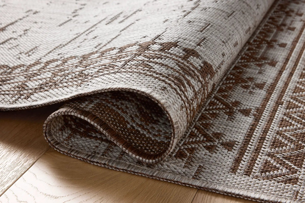 Easton ESN-01 Coffee / Dove Area Rug by Loloi