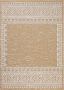 The Easton ESN-01 Ivory / Wheat Area Rug blends refined ivory and golden wheat tones into a power-loomed polypropylene area rug with timeless appeal