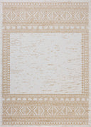 The Easton ESN-01 Ivory / Wheat Area Rug blends refined ivory and golden wheat tones into a power-loomed polypropylene area rug with timeless appeal