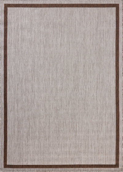 A stunning power-loomed polypropylene area rug, the Easton ESN-02 Dove / Coffee Area Rug features gentle dove and coffee tones for a polished look