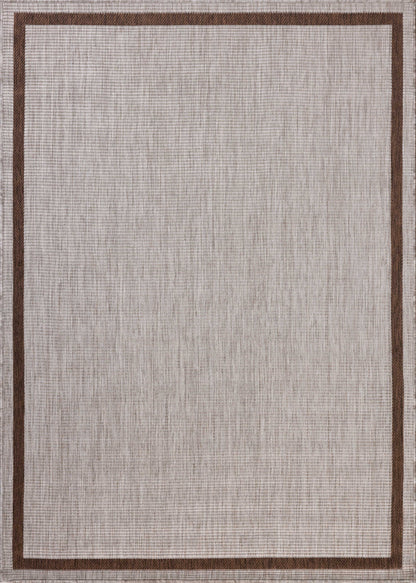 A stunning power-loomed polypropylene area rug, the Easton ESN-02 Dove / Coffee Area Rug features gentle dove and coffee tones for a polished look