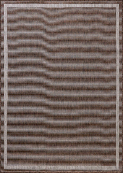 A stunning power-loomed polypropylene area rug, the Easton ESN-02 Dove / Coffee Area Rug features gentle dove and coffee tones for a polished look
