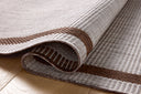 A stunning power-loomed polypropylene area rug, the Easton ESN-02 Dove / Coffee Area Rug features gentle dove and coffee tones for a polished look