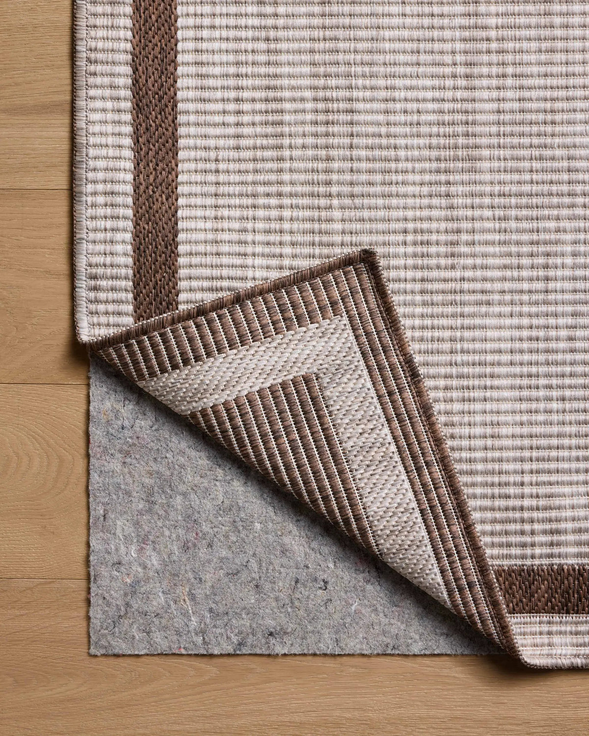 Easton ESN-02 Dove / Coffee Area Rug by Loloi