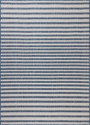 The Easton ESN-03 Denim / Ivory Area Rug delivers casual denim and refined ivory beauty in a power-loomed polypropylene area rug