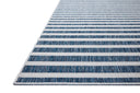 The Easton ESN-03 Denim / Ivory Area Rug delivers casual denim and refined ivory beauty in a power-loomed polypropylene area rug