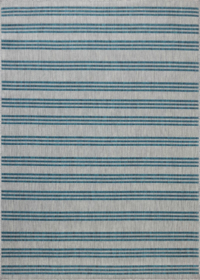 Designed in vibrant teal and misty hues, the Easton ESN-04 Teal / Fog Area Rug is a power-loomed polypropylene area rug that stands out