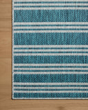 Designed in vibrant teal and misty hues, the Easton ESN-04 Teal / Fog Area Rug is a power-loomed polypropylene area rug that stands out