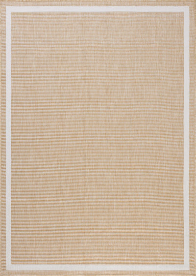 The Easton ESN-05 Wheat / Ivory Area Rug combines golden wheat and refined ivory tones with a power-loomed polypropylene area rug for effortless elegance