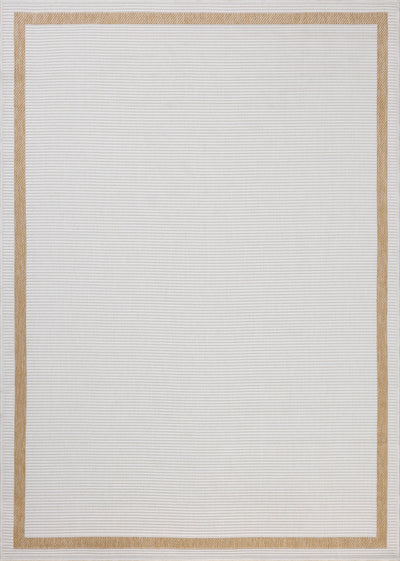 The Easton ESN-05 Wheat / Ivory Area Rug combines golden wheat and refined ivory tones with a power-loomed polypropylene area rug for effortless elegance