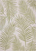 A power-loomed polypropylene area rug with refined ivory and green tones, the Easton ESN-06 Ivory / Green Area Rug adds character to any room
