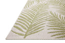 A power-loomed polypropylene area rug with refined ivory and green tones, the Easton ESN-06 Ivory / Green Area Rug adds character to any room
