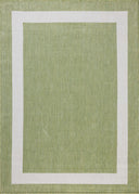 Rich in green and refined ivory hues, the Easton ESN-07 Green / Ivory Area Rug is a power-loomed polypropylene area rug built for style and comfort