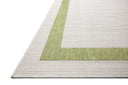Rich in green and refined ivory hues, the Easton ESN-07 Green / Ivory Area Rug is a power-loomed polypropylene area rug built for style and comfort