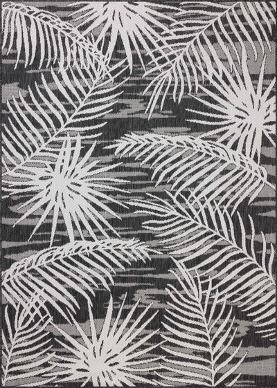 Expertly crafted as a power-loomed polypropylene area rug, the Easton ESN-09 Ivory / Onyx Area Rug captures refined ivory and bold onyx tones beautifully