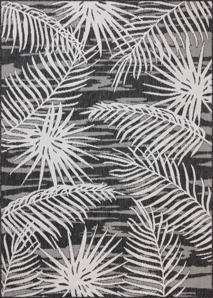 Expertly crafted as a power-loomed polypropylene area rug, the Easton ESN-09 Ivory / Onyx Area Rug captures refined ivory and bold onyx tones beautifully
