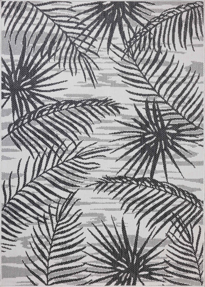 Expertly crafted as a power-loomed polypropylene area rug, the Easton ESN-09 Ivory / Onyx Area Rug captures refined ivory and bold onyx tones beautifully