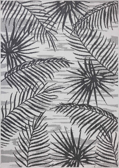 Expertly crafted as a power-loomed polypropylene area rug, the Easton ESN-09 Ivory / Onyx Area Rug captures refined ivory and bold onyx tones beautifully