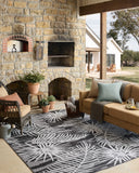 Expertly crafted as a power-loomed polypropylene area rug, the Easton ESN-09 Ivory / Onyx Area Rug captures refined ivory and bold onyx tones beautifully