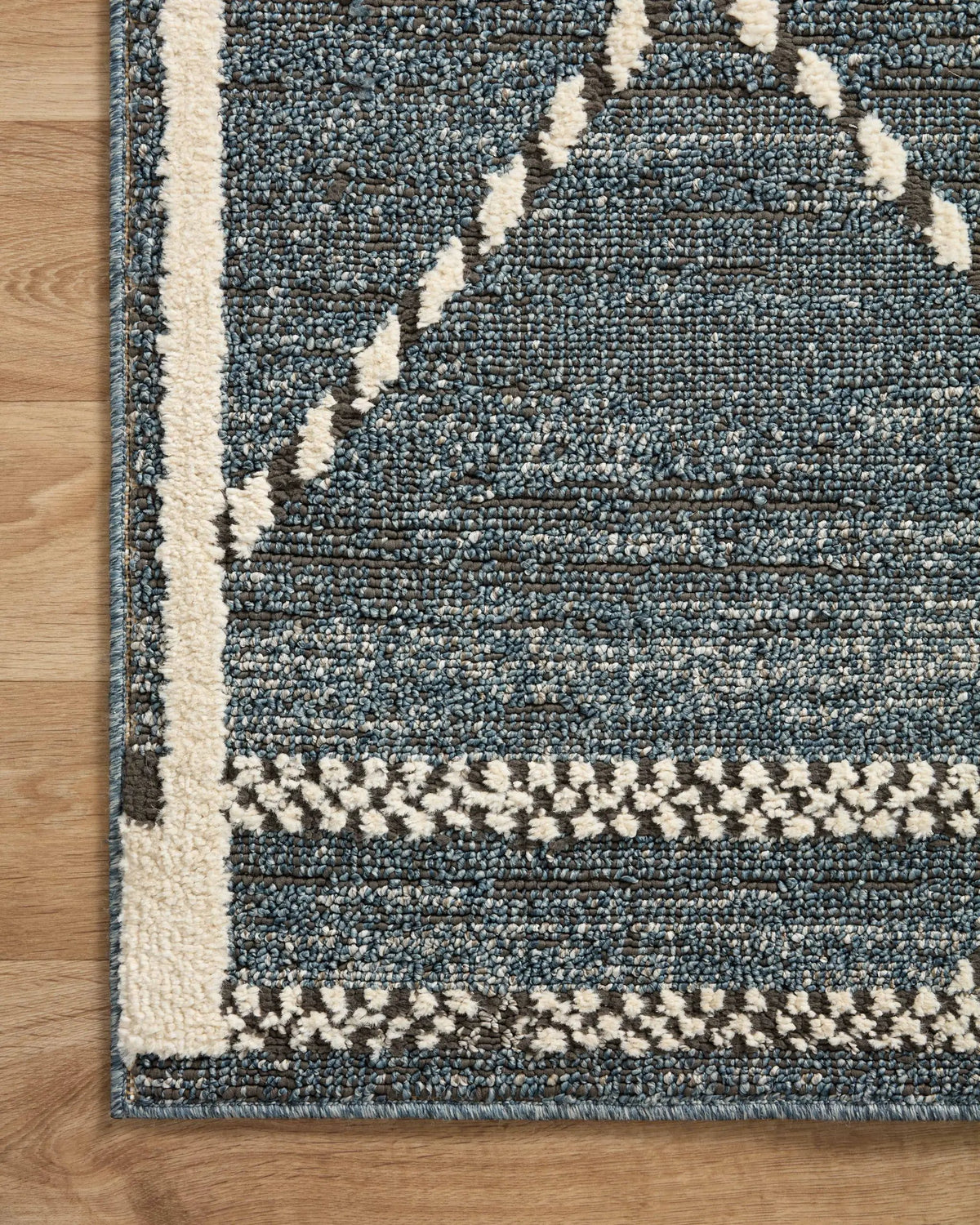 Fabian FAB-01 Denim / Charcoal Area Rug by Loloi