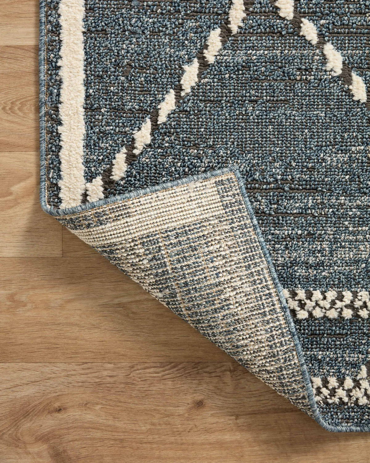 Fabian FAB-01 Denim / Charcoal Area Rug by Loloi