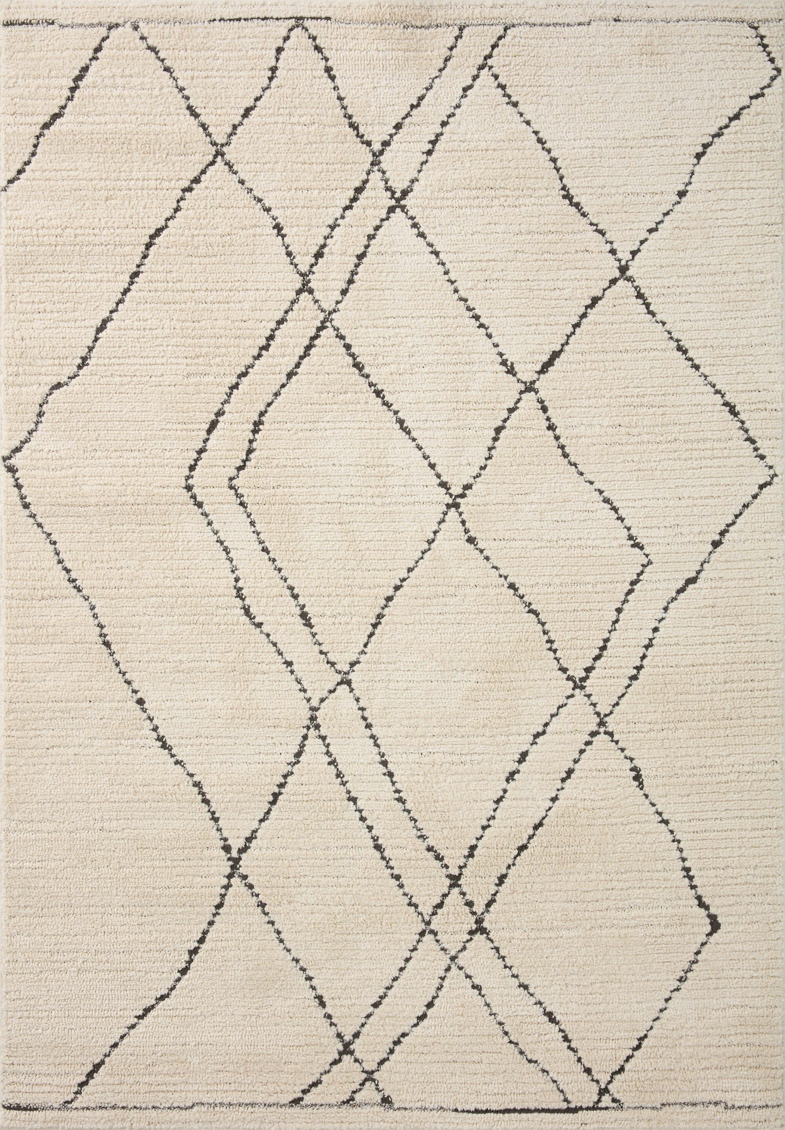 Loloi Fabian FAB-02 Ivory / Charcoal Area Rug