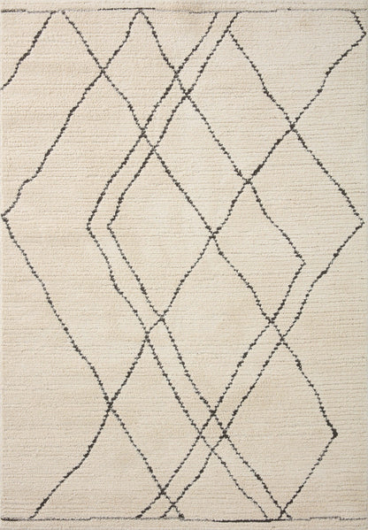 Loloi Fabian FAB-02 Ivory / Charcoal Area Rug
