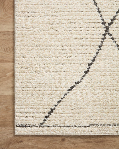 Loloi Fabian FAB-02 Ivory / Charcoal Area Rug