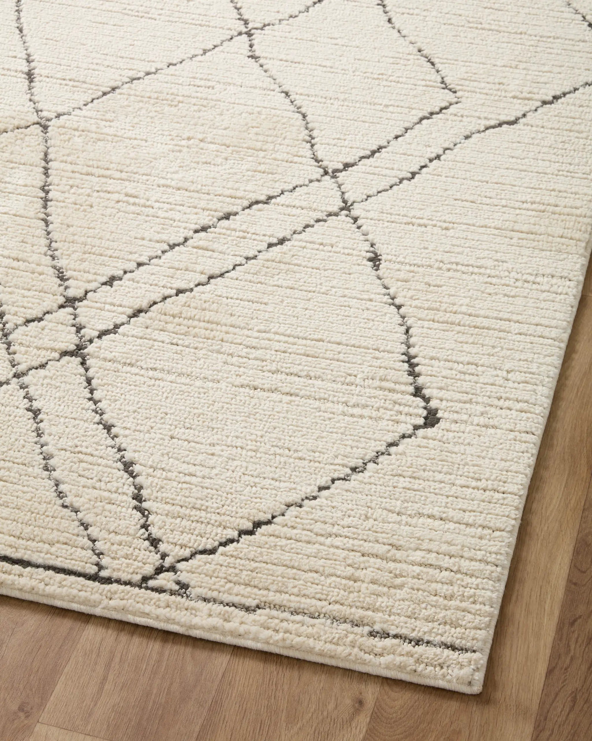 Fabian FAB-02 Ivory / Charcoal Area Rug by Loloi
