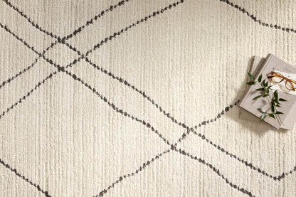 Loloi Fabian FAB-02 Ivory / Charcoal Area Rug