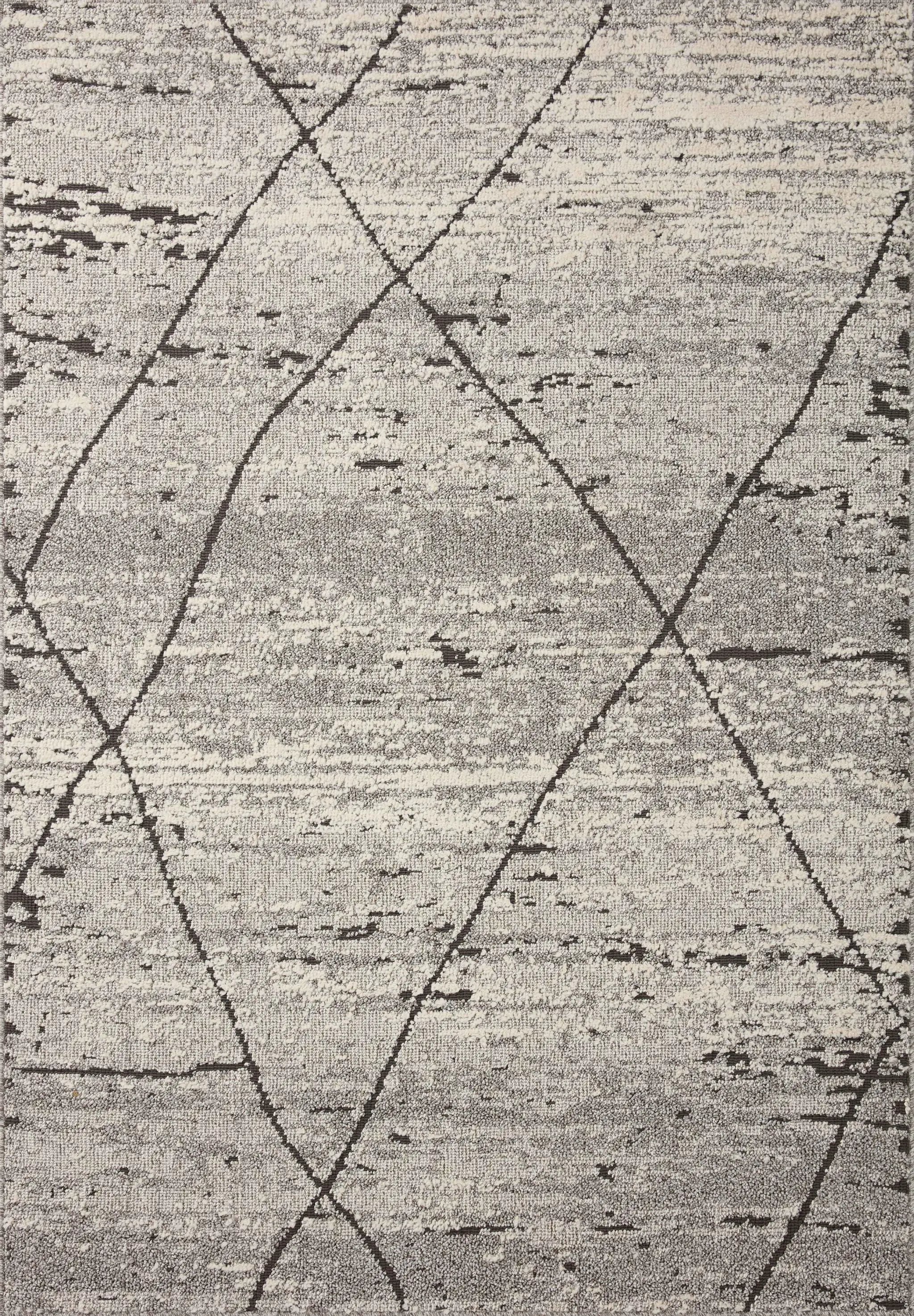 Fabian FAB-04 Grey / Charcoal Area Rug by Loloi