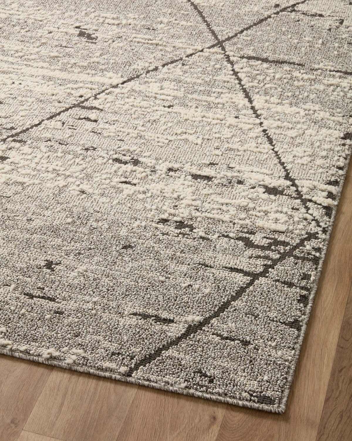 Fabian FAB-04 Grey / Charcoal Area Rug by Loloi