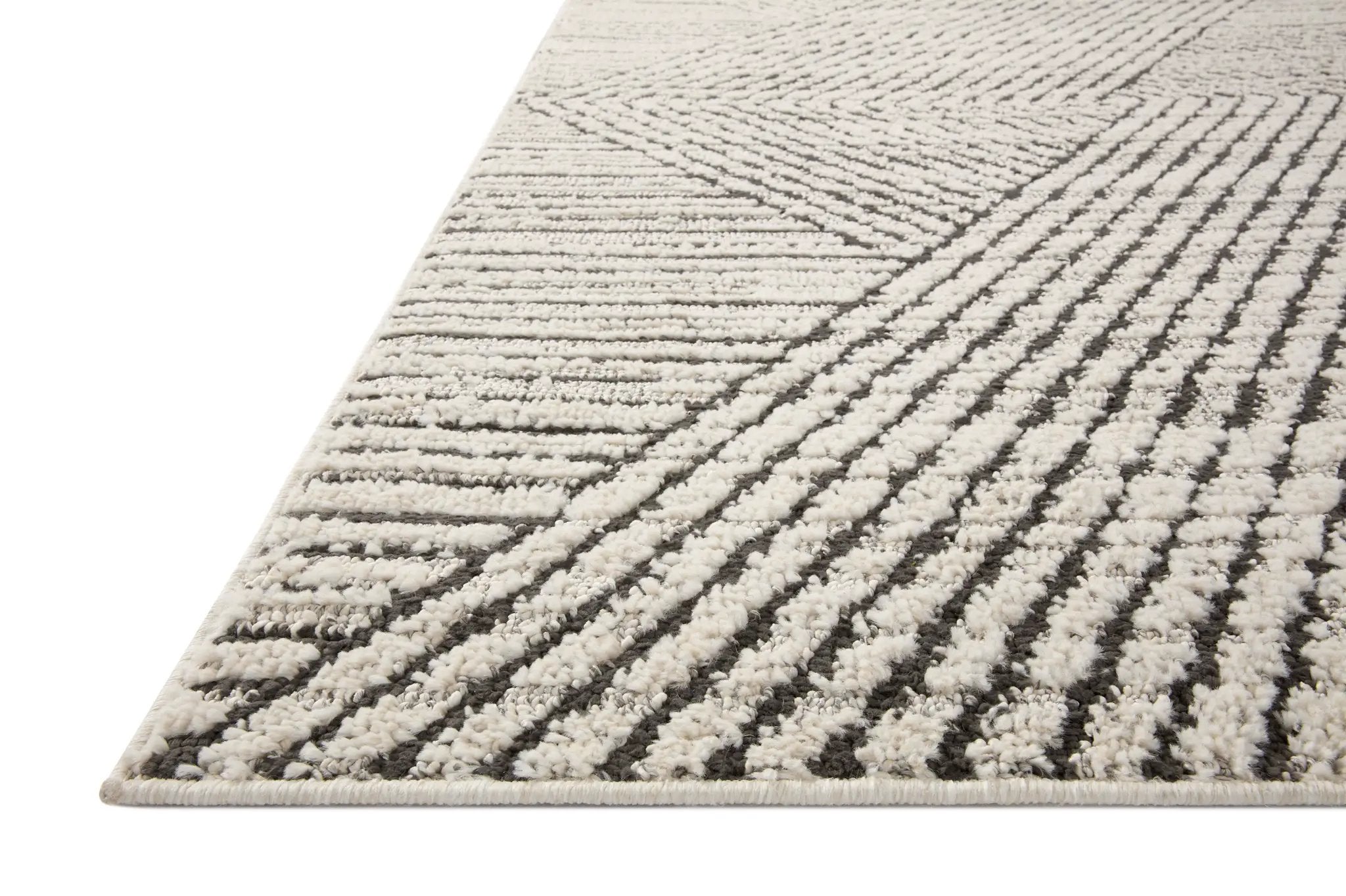 Fabian FAB-06 Charcoal / Ivory Area Rug by Loloi