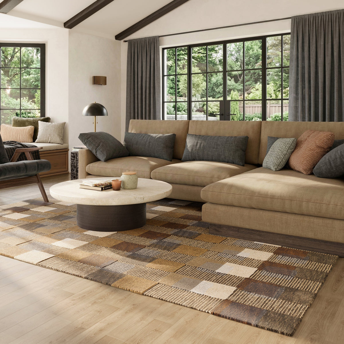 Modern area rug collection featuring contemporary patterns, stylish colors, and versatile designs to enhance any living space.