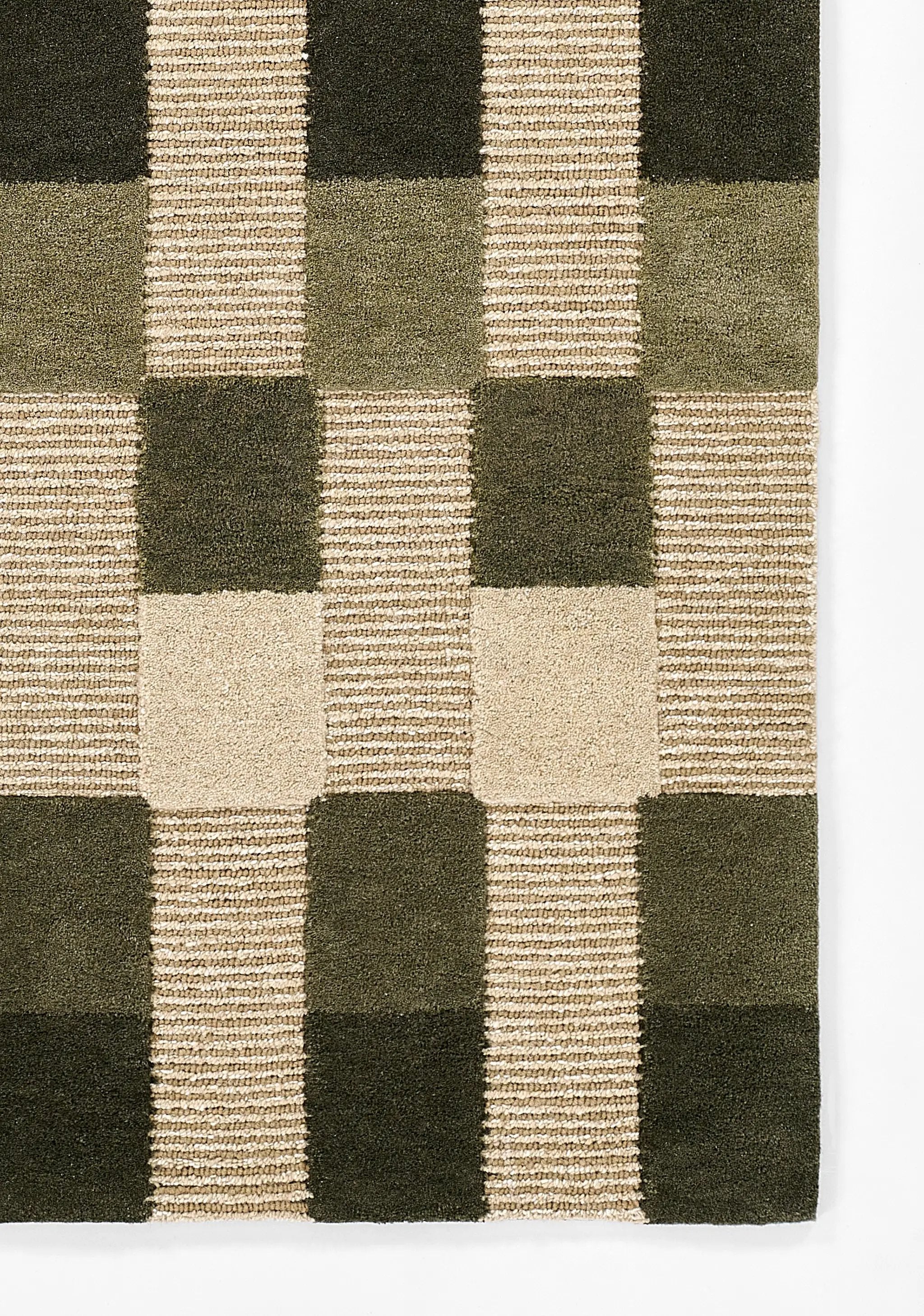 Fletcher FLT-1 Green Area Rug by Momeni