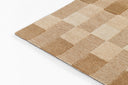 100% wool Momeni Fletcher FLT-1 area rug in natural earth tones featuring a Bauhaus-style